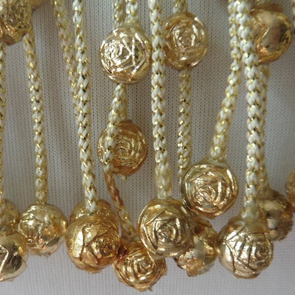 Luxurious Gold Beaded cleopatra head dress. main image 7